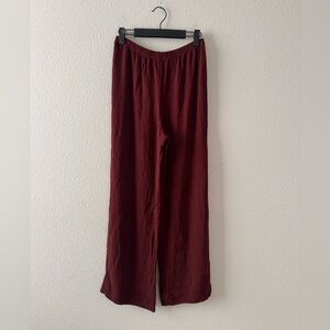 Elegant Burgundy Women's Pants